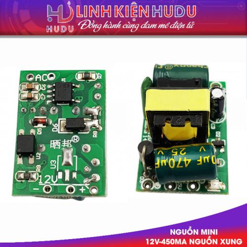 Nguồn mini 12V-450mA