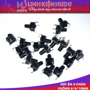Nút ấn 4 chân vuông 6*6*10mm