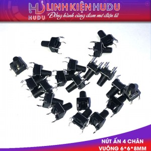 Nút ấn 4 chân vuông 6*6*8mm