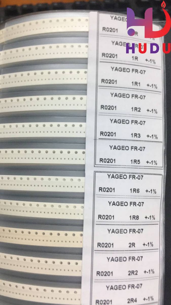Linh kiện Hudu cung cấp sổ kẹp điện trở SMD 0201 đảm bảo chất lượng tốt