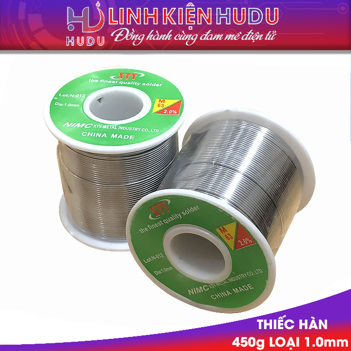 Linh kiện Hudu cung cấp thiếc hàn 450g loại 1.0mm đảm bảo chất lượng tốt