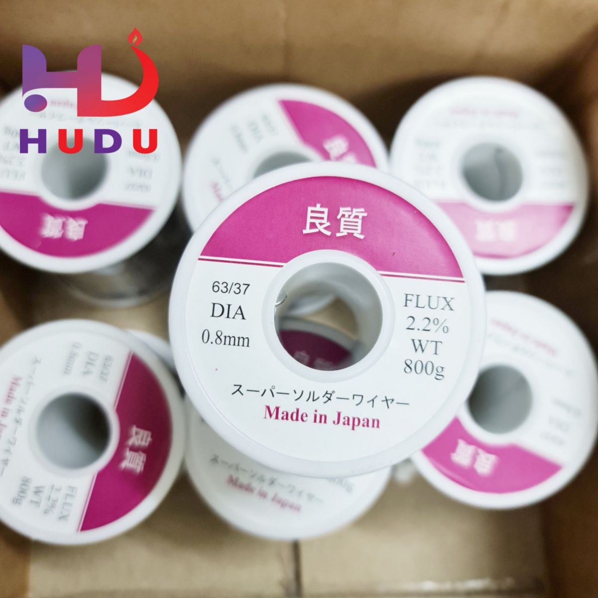 Sản phẩm thiếc hàn 63/37 Nhật 800g loại 0.8mm