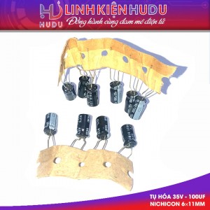 Tụ hóa 35V - 100UF Nichicon 6×11mm