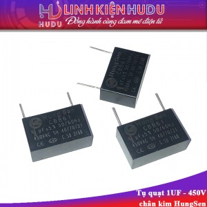 Tụ quạt 1UF 450V chân kim HungSen