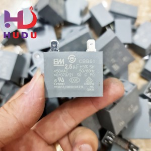 Tụ quạt BM rắc cắm 2.5uF-450V