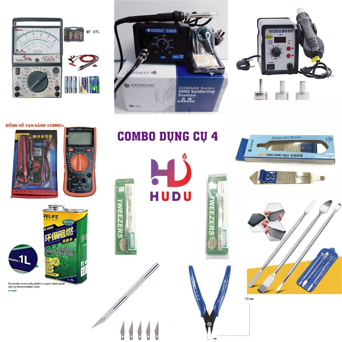 combo dụng cụ 4